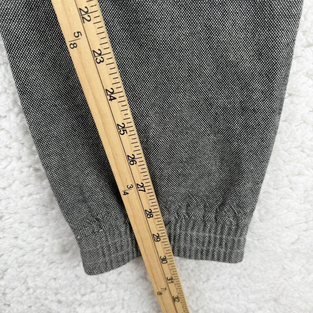 Banana Republic‎ Jogger Pants Mens 33x30Gray Tweed Elastic Waist Cuffed Casual
